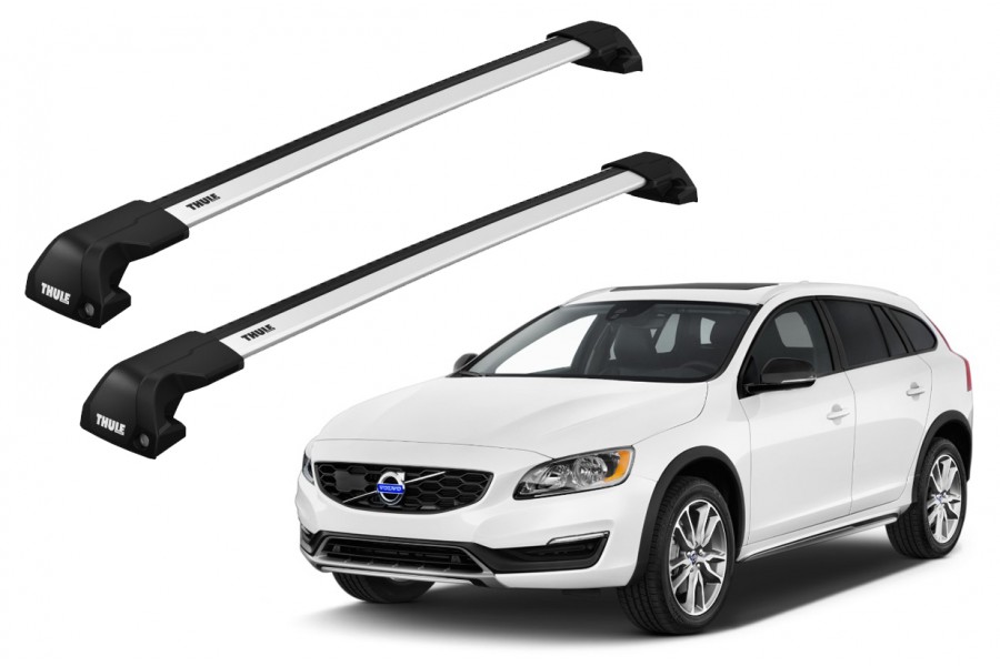 Barras THULE EDGE Flush para autos VOLVO V60 2010 a 2018