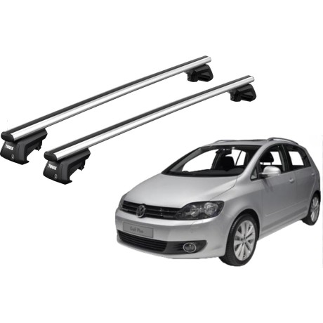 Barras THULE SmartRack XT AluBar para autos VOLKSWAGEN Golf Plus 2009 a 2014