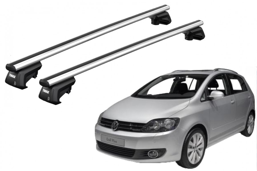 Barras THULE SmartRack XT AluBar para autos VOLKSWAGEN Golf Plus 2009 a 2014