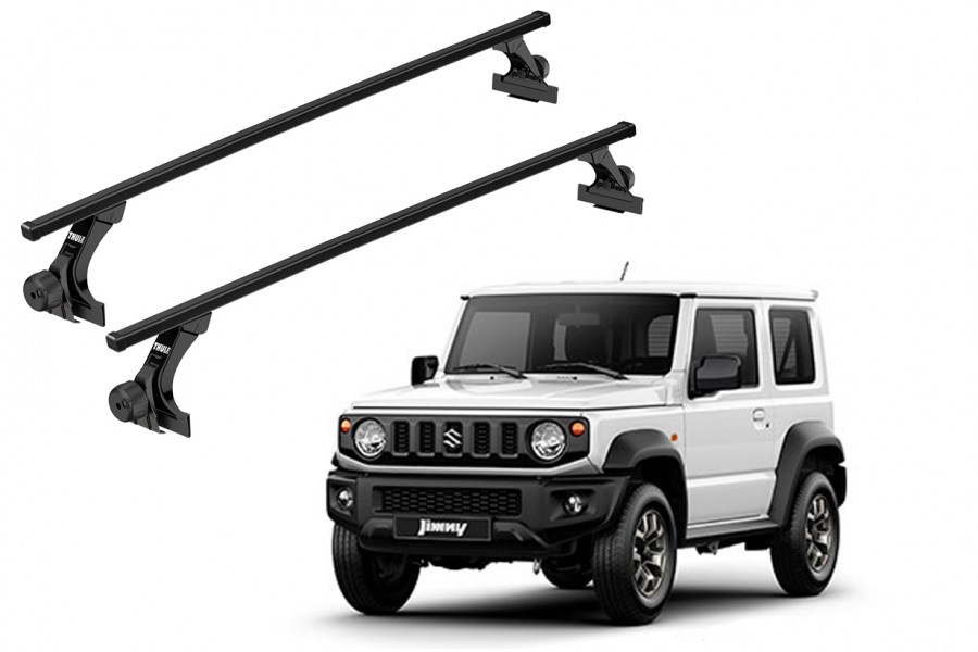 Barras THULE de canaletas para autos SUZUKI Jimny desde 2018 negro