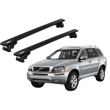 Barras THULE EVO WingBar para autos VOLVO XC90 2002 a 2014 negro