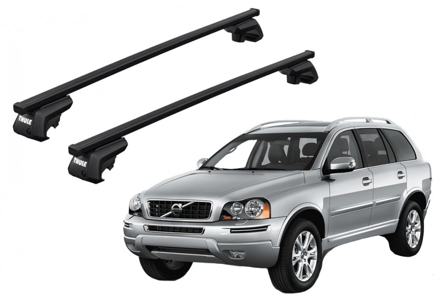 Barras THULE EVO SquareBar para autos VOLVO XC90 2002 a 2014