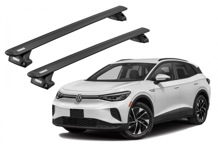 Barras THULE EVO WingBar para autos VOLKSWAGEN ID.4 desde 2021 negro