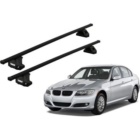 Barras THULE EVO SquareBar para autos BMW 3-Series 2005 a 2011