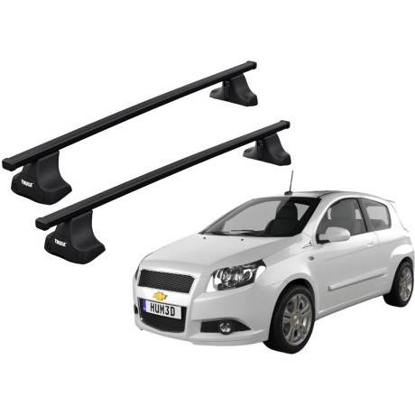 Barras THULE SquareBar para autos CHEVROLET Aveo 2004 a 2011