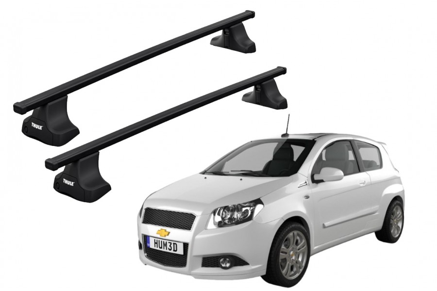 Barras THULE SquareBar para autos CHEVROLET Aveo 2004 a 2011