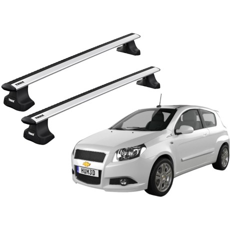 Barras THULE WingBar para autos CHEVROLET Aveo 2004 a 2011