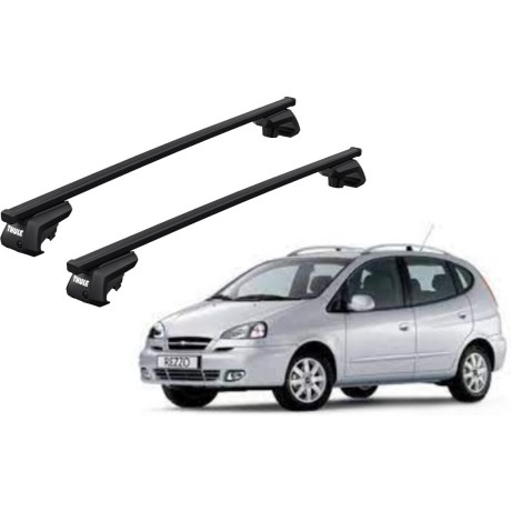 Barras THULE EVO SquareBar para autos CHEVROLET Rezzo 2000 a 2004