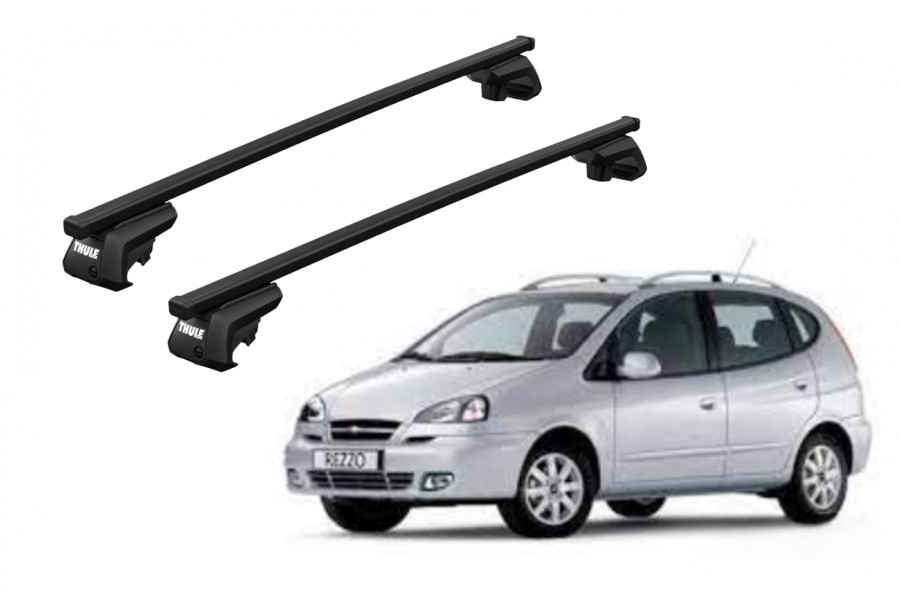 Barras THULE EVO SquareBar para autos CHEVROLET Rezzo 2000 a 2004