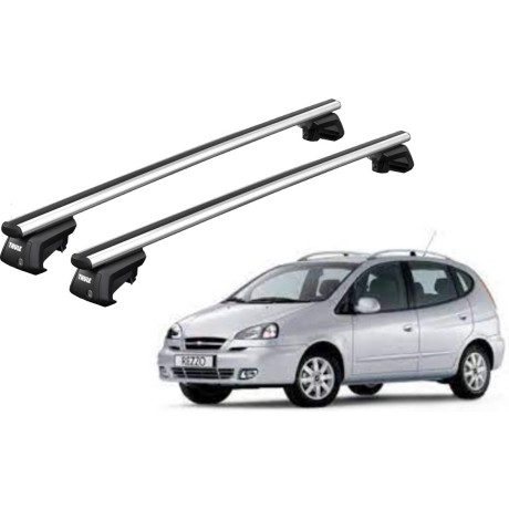 Barras THULE SmartRack XT AluBar para autos CHEVROLET Rezzo 2000 a 2004