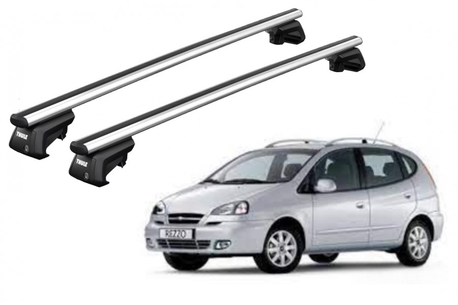 Barras THULE SmartRack XT AluBar para autos CHEVROLET Rezzo 2000 a 2004