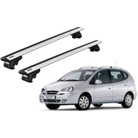 Barras THULE EVO WingBar para autos CHEVROLET Rezzo 2000 a 2004