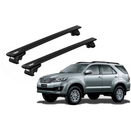 Barras THULE EVO WingBar para autos TOYOTA Hilux SW4 2006 a 2015 negro