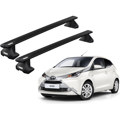 Barras THULE EVO WingBar para autos TOYOTA Aygo desde 2014-2021 negro