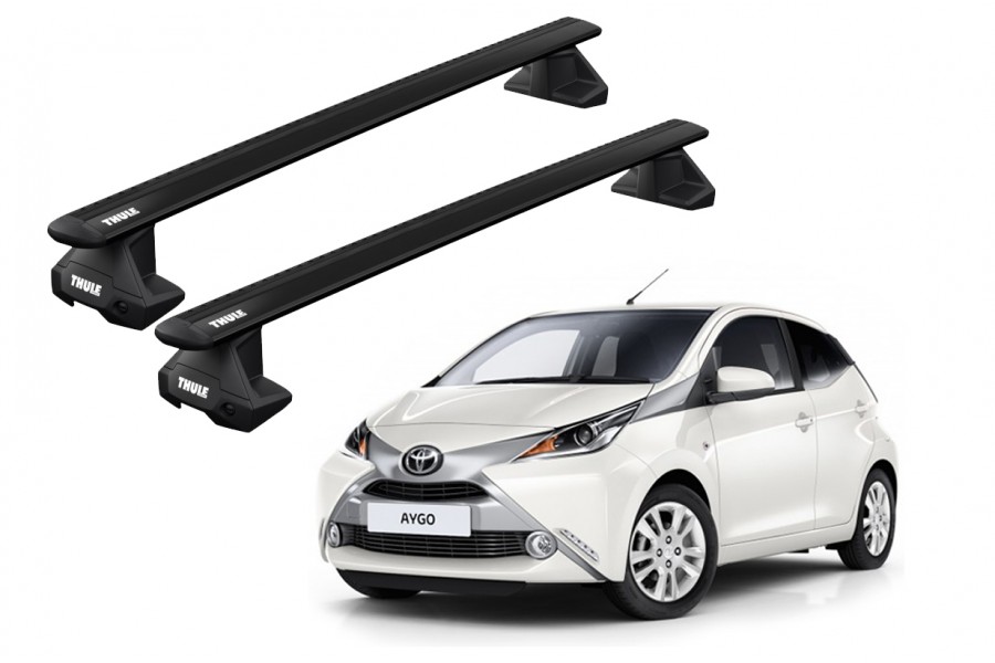 Barras THULE EVO WingBar para autos TOYOTA Aygo desde 2014-2021 negro