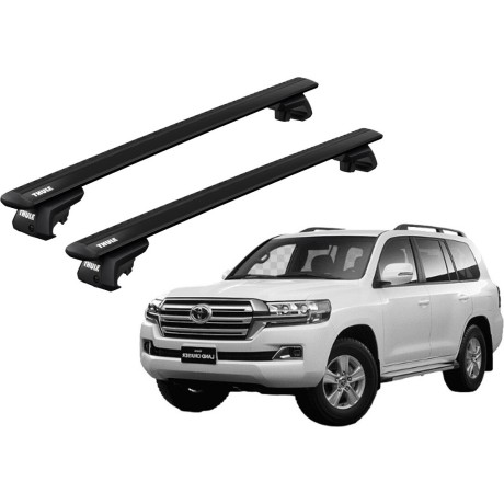 Barras THULE EVO WingBar para autos TOYOTA Land Cruiser 200 2008 a 2021 negro