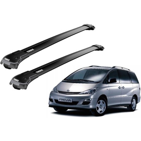 Barras THULE EDGE para autos TOYOTA Previa desde 2006 negro
