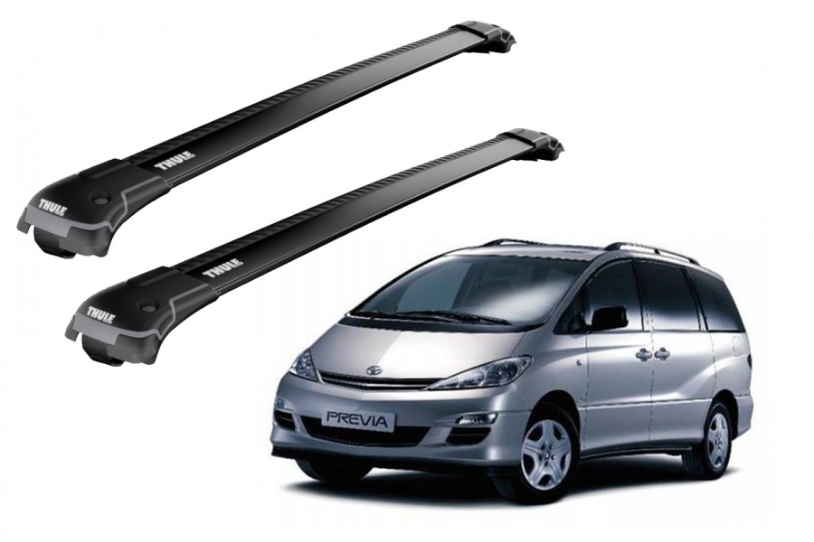 Barras THULE EDGE para autos TOYOTA Previa desde 2006 negro