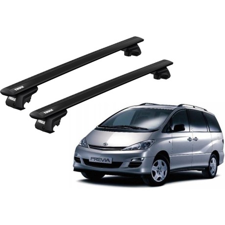 Barras THULE EVO WingBar para autos TOYOTA Previa desde 2006 negro