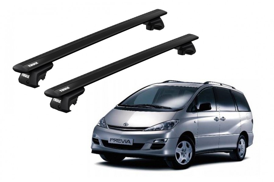 Barras THULE EVO WingBar para autos TOYOTA Previa desde 2006 negro