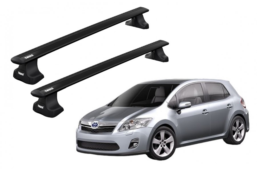 Barras THULE WingBar para autos TOYOTA Auris 2006 a 2012 negro