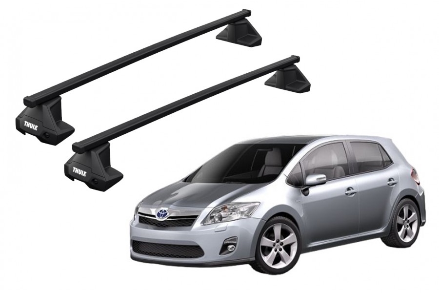 Barras THULE EVO SquareBar para autos TOYOTA Auris 2006 a 2012