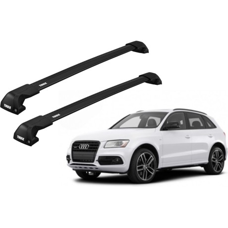 Barras THULE EDGE Flush para autos AUDI Q5 2008 a 2017 negro