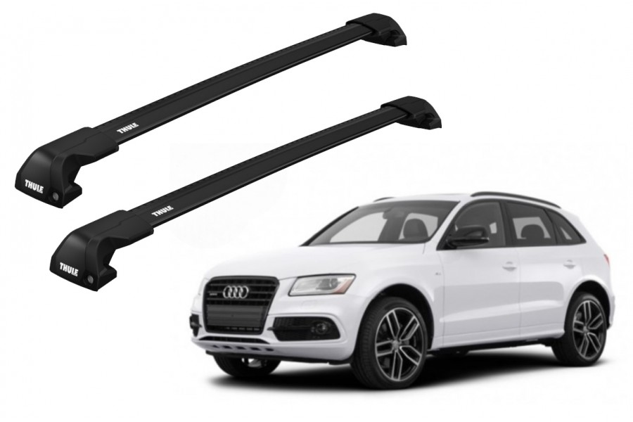 Barras THULE EDGE Flush para autos AUDI Q5 2008 a 2017 negro