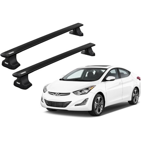 Barras THULE WingBar para autos HYUNDAI Avante 2011 a 2015 negro