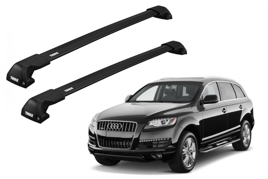 Barras THULE EDGE Flush para autos AUDI Q7 2006 a 2015 negro