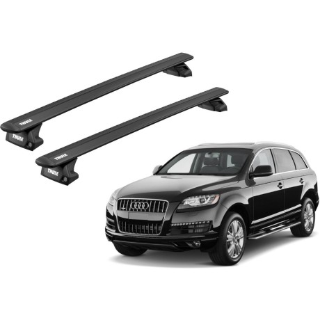 Barras THULE EVO WingBar para autos AUDI Q7 2006 a 2015 negro