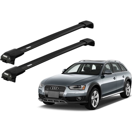Barras THULE EDGE Flush para autos AUDI A4 Allroad 2008 a 2015 negro