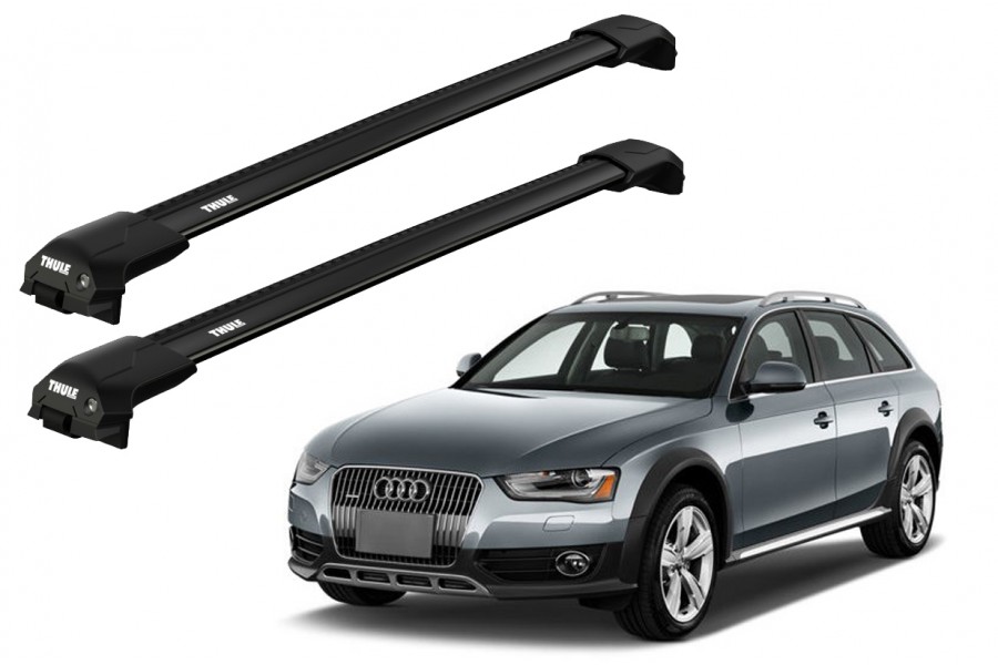 Barras THULE EDGE Flush para autos AUDI A4 Allroad 2008 a 2015 negro