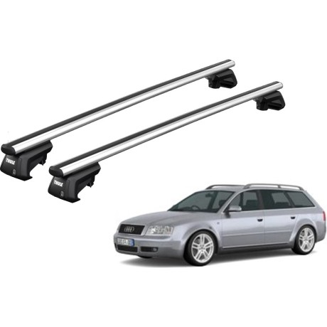 Barras THULE SmartRack XT AluBar para autos AUDI A6 Allroad 2000 a 2005