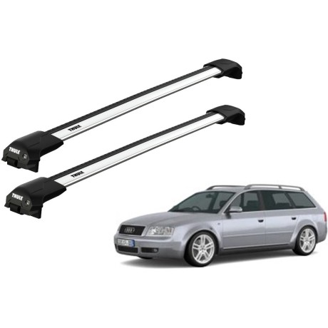 Barras THULE EDGE Flush para autos AUDI A6 Allroad 2000 a 2005
