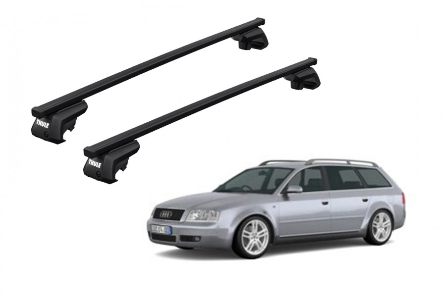 Barras THULE EVO SquareBar para autos AUDI A6 Allroad 2000 a 2005
