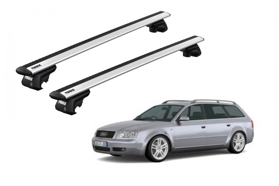 Barras THULE EVO WingBar para autos AUDI A6 Allroad 2000 a 2005