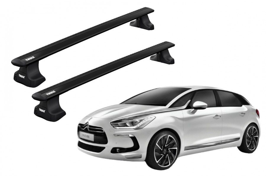 Barras THULE WingBar para autos CITROEN DS5 desde 2012 - 2018 negro