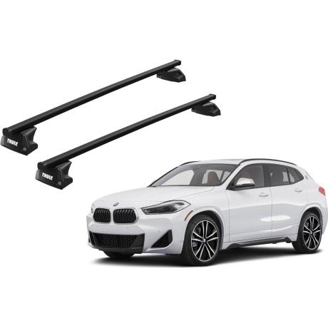 Barras THULE EVO SquareBar para autos BMW X2 (F39) desde 2018 a 2023