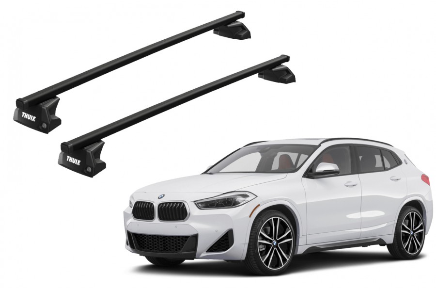 Barras THULE EVO SquareBar para autos BMW X2 (F39) desde 2018 a 2023