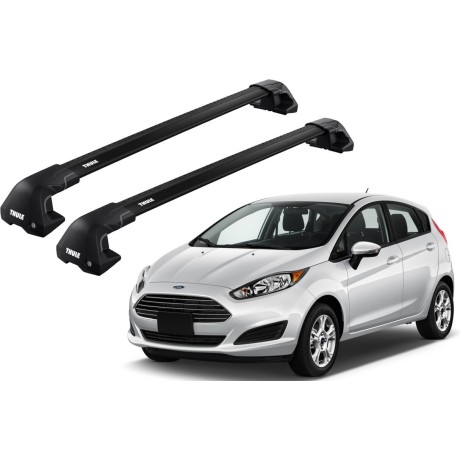 Barras THULE EDGE Flush para autos FORD Fiesta desde 2018 - 2020 negro