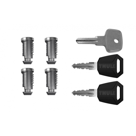 Barras THULE de canaletas para autos JEEP Wrangler desde 1986 - 2023 negro