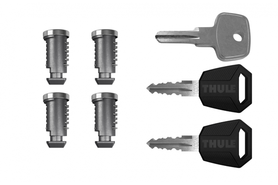 Barras THULE de canaletas para autos JEEP Wrangler desde 1986 - 2023 negro