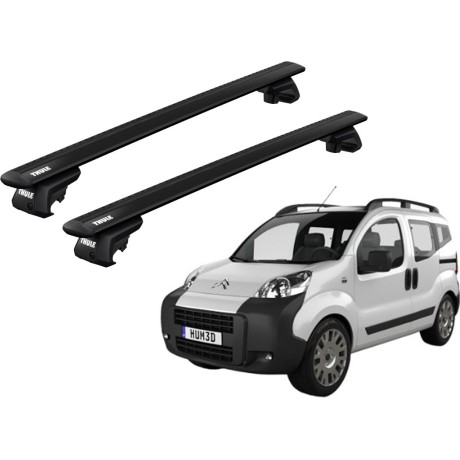 Barras THULE EVO WingBar para Van CITROEN Nemo desde 2008 al 2015 negro