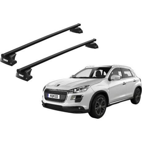 Barras THULE EVO SquareBar para autos PEUGEOT 4008 desde 2012 - 2017
