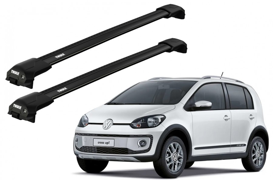 Barras THULE EDGE Flush para autos VOLKSWAGEN Cross UP desde 2013 negro