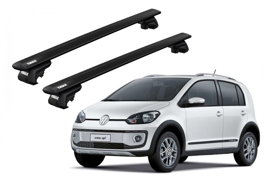 Barras THULE EVO WingBar para autos VOLKSWAGEN Cross UP desde 2013 - 2018 negro