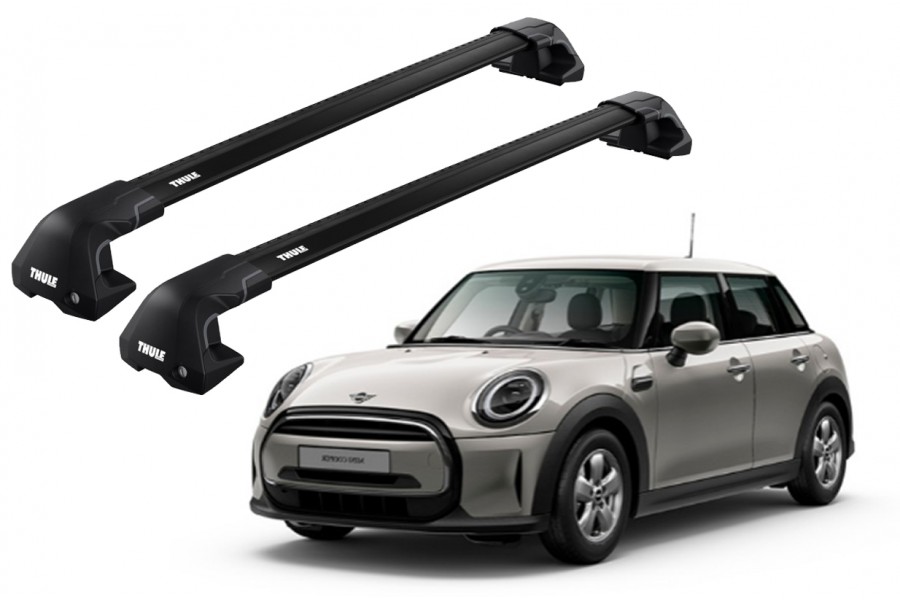 Barras THULE EDGE Flush para autos MINI Cooper desde 2014 - 2023 negro