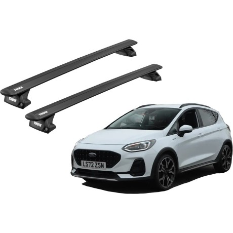 Barras THULE EVO WingBar para autos FORD Fiesta Active desde 2018-2020 negro