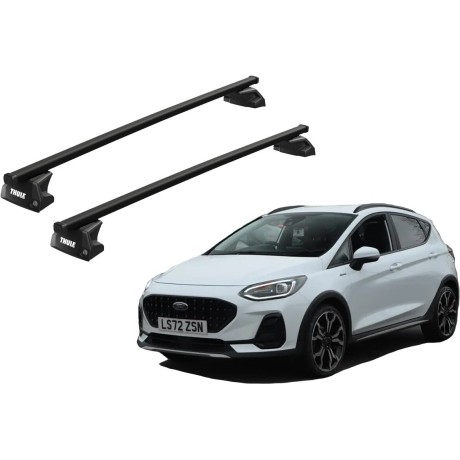 Barras THULE EVO SquareBar para autos FORD Fiesta Active desde 2018-2020